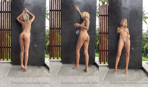 Sofie Mills Takes A Naked Shower