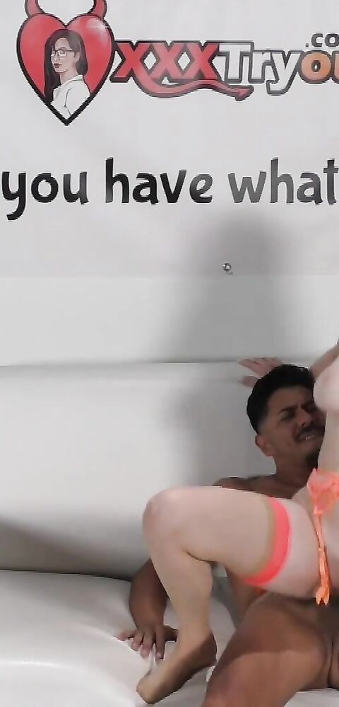 Alex Harper and Big Mike - xxxTryout - xxxTryout - blowjob - big dick - deepthroat