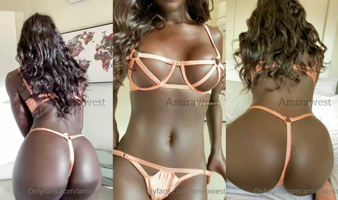Amira West trying a dildo with my new lingerie