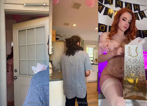 Amouranth Throws A Surprise Party