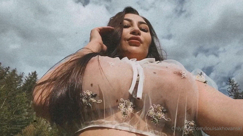 Asian Bombshell Louisa Khovanski Parades Her Curves Outdoors