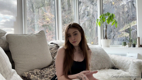 Cute Girl Cleaning Her BF's Balls Before Fuck