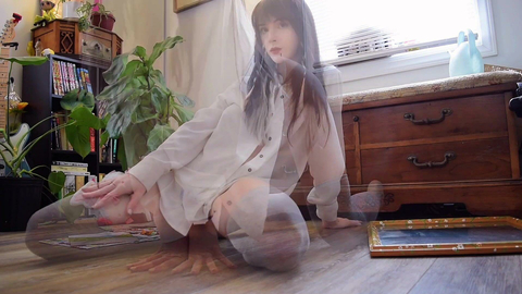 Frankie Roselli Sitting On Her Favorite Dildo