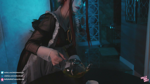 Horny Maid MollyRedWolf Gets Disciplined By Her Master