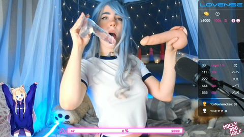 Kinky MollyRedWolf Is The Queen Of Deepthroats And Spit