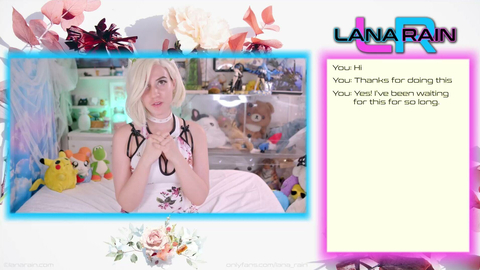Lana Rain Fucks Herself With A Dildo In A Live Show