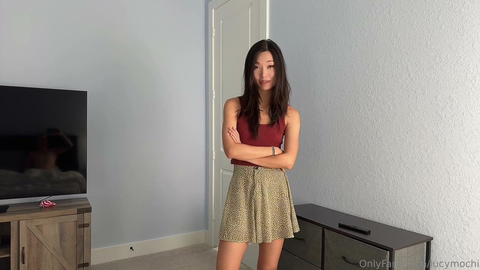 Lucy Mochi interrupts a Halo game just because she's thirsty for cock