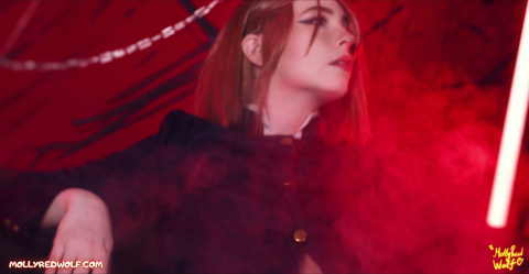 MollyRedWolf Plays Nobara Kugisaki As A Dirty Cocksucker