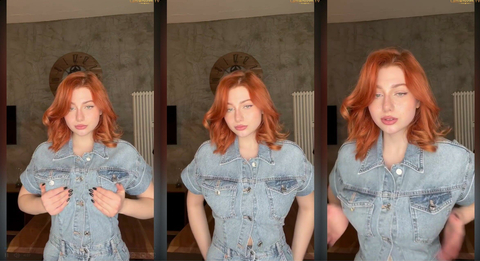 Redhead With Beautiful Tits