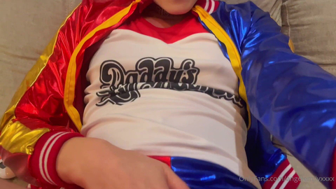 Angel Emily Cosplays Harley Quinn