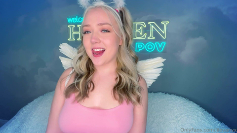 Eva Nyx and her vaginal cream, in the sky room
