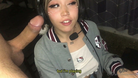 MewSlut Goes Deep While Listening to Music