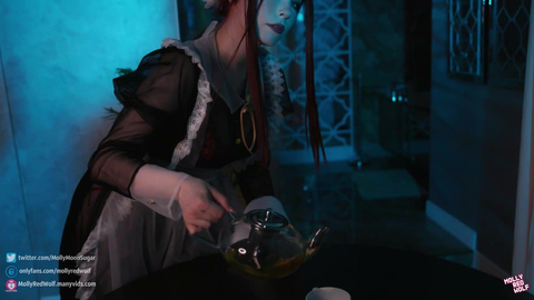 A Kinky Master Uses His Maid MollyRedWolf As A Sex Toy