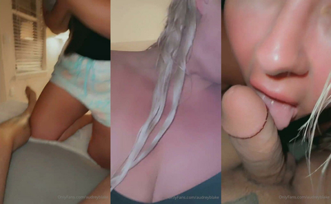 Audrey Blake Gives Blowjob With Cumshot