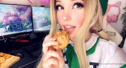 Belle Delphine Eating A Cookie