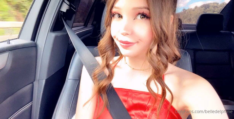 Belle Delphine In A Car