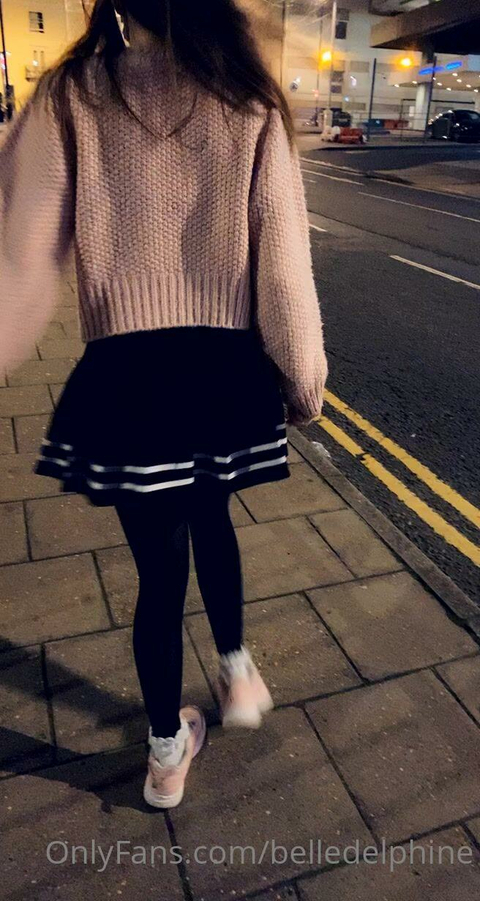 Belle Delphine Shows Panties In Public