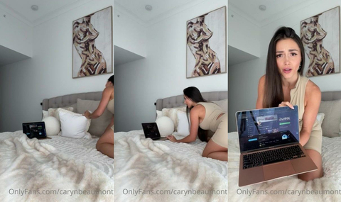 CarynBeaumont Testing Her New Dildo