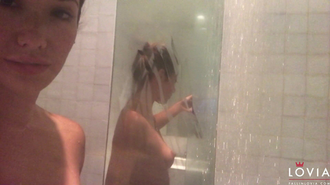 Eva Lovia Masturbates With Shower Head