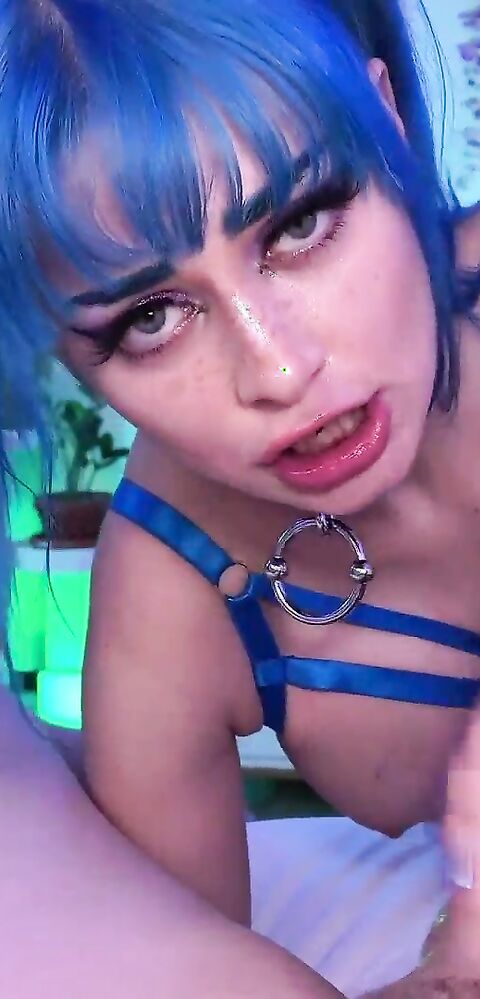 Jewelz Blu - I put on my harness and suck your cock so hard... - XVideosRed - fake tits - teen - pov - dirty talk - fetish - big tits