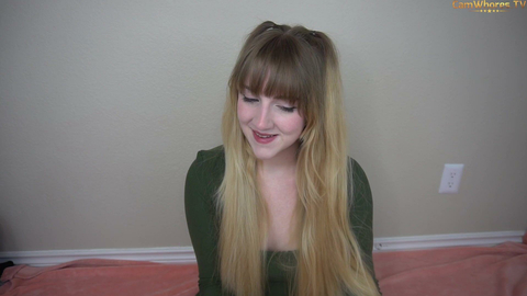 Miss Princess Kay Sucking Red Dildo