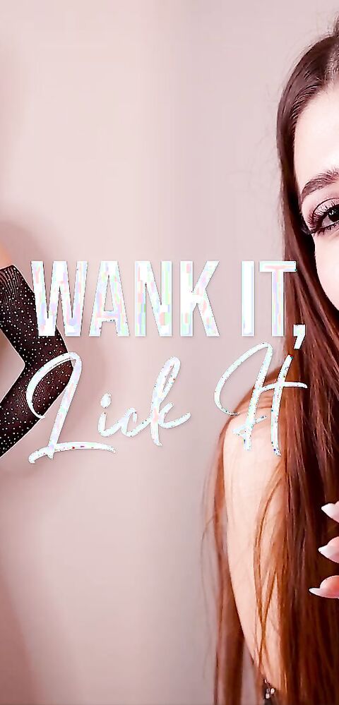 Eva de Vil - Wank It, Lick It - ManyVids - fetish - dirty talk - brunette - femdom - small tits - natural tits - hardcore - pov - solo