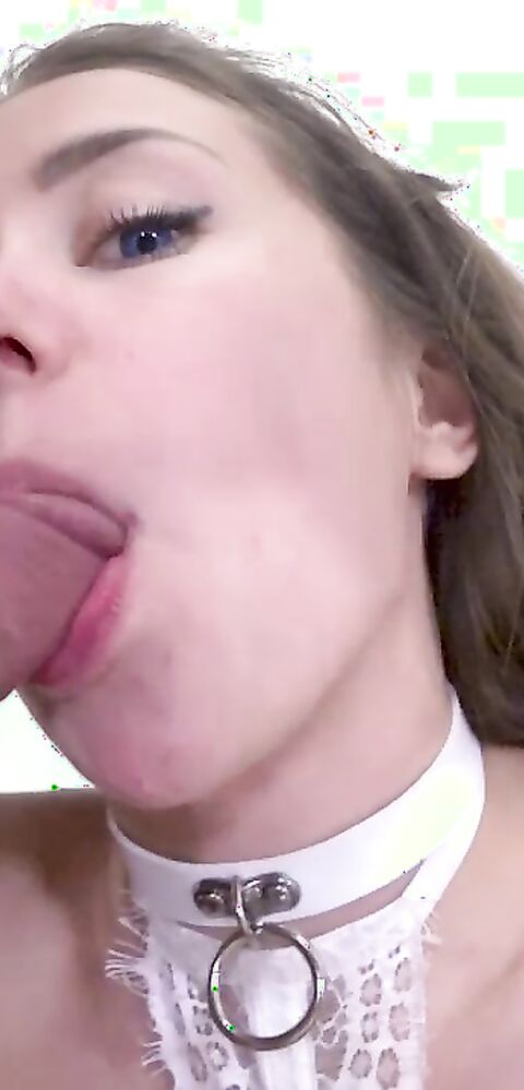 Mia Bandini - Fit Teen Gives Extra Sloppy Deepthroat - ManyVids - teen - deepthroat - pov - blowjob - big dick - small tits - natural tits