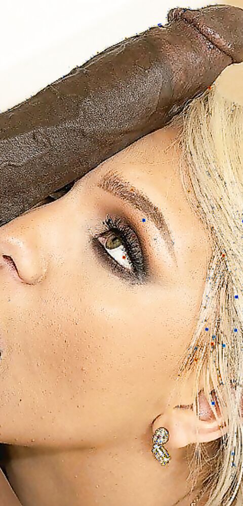 Bambi Barton - Bambi Barton Gets Some BBC Steele - JulesJordan - JulesJordan - bbc - pov - blowjob - big dick - deepthroat - blonde - facial - interracial - nylon