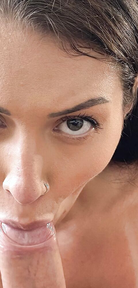 Bella Rolland - Bella Has Oral Skills - BJRaw - BJRaw - blowjob - pov - deepthroat - big dick - facial - brunette - rimming