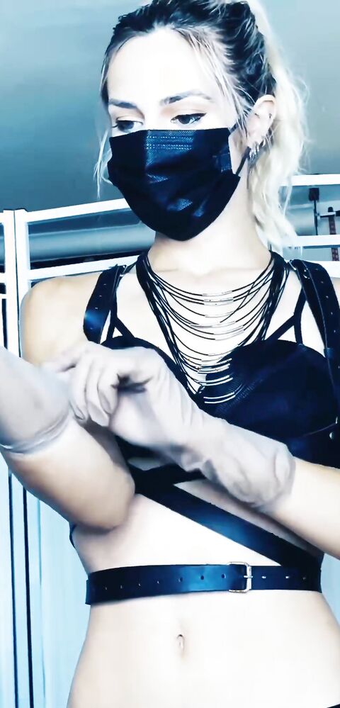 Mistress Euryale - Gloved body inspection - ManyVids - femdom - fetish - dirty talk - blonde - gooning - latex