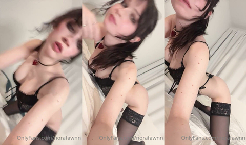 Norafawn Nude Black Lingerie Teasing Part 2