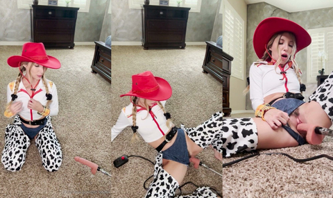 Piper Perri Nude Cowgirl Fuck Machine
