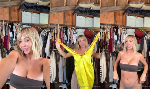 Sara Jean Underwood Nude Trying A Yellow Dress Video Leaked