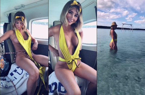 Sara Jean Underwood Topless During Bahamas Trip