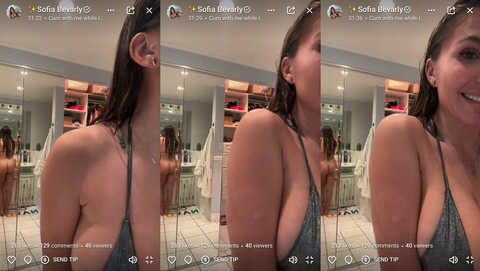 Sofia Bevarly Big Boobs In Livestream