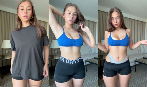 Sophieraiin Blue Top Striptease Onlyfans Video Leaked