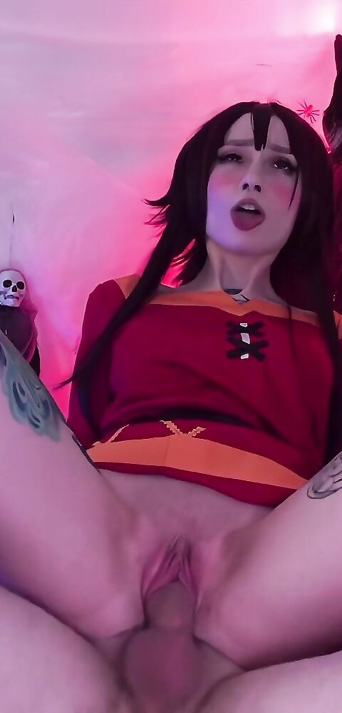 Zirael Rem - Cum Explosion For Megumin Bg Sex - Cosplay - ManyVids - teen - fake tits - tattoo - pov - dirty talk - blowjob - pussy