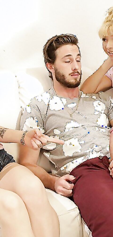 Alex Blake and Kenzie Reeves - Step Sister In Love - MyFamilyPies - MyFamilyPies - stepsister - blonde - big tits - teen - natural tits - deepthroat - blowjob - brunette - pov