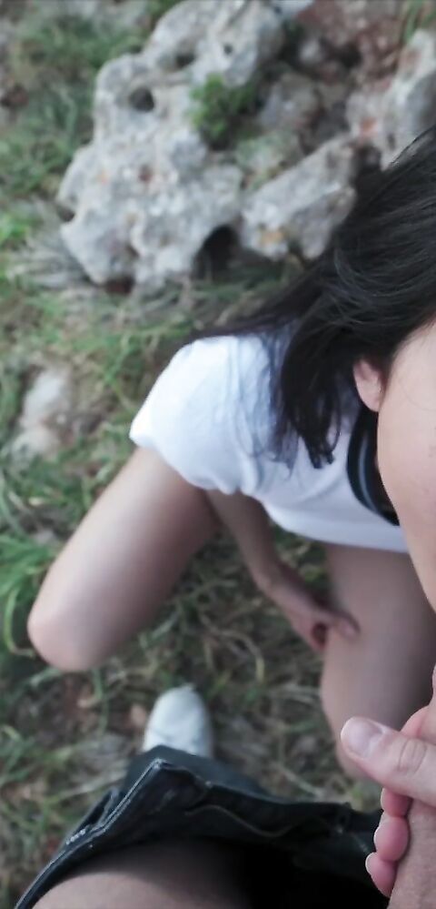 LUNA x JAMES - Risky Quickie On Top Of A Cliff The Sex Diaries 24 - ManyVids - french - teen - small tits - blowjob - big dick - pov