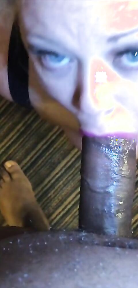 Katrina Thicc - The Cable Guy - ManyVids - blonde - big tits - pov - deepthroat - bbc - interracial - blowjob