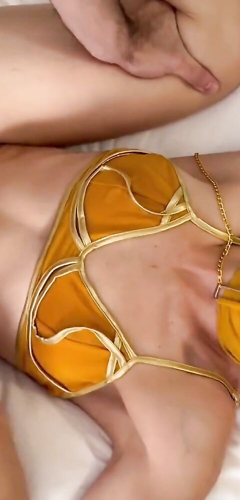 Serenity Cox - Wife Shared and Receives Double Anal Creampie Dressed as Princess Leia Hotwife Hallow - OnlyFans - double anal - cosplay - anal - creampie - milf - pov - blowjob - small tits - natural tits