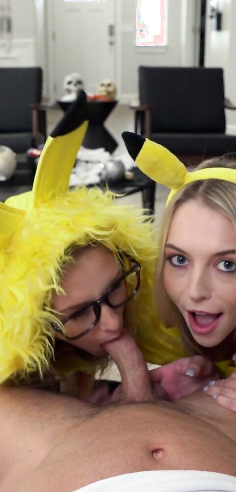 Kyler Quinn And Lily Larimar - Let Me Get A Peek At Chu - MyFamilyPies - MyFamilyPies - big tits - stepbrother - tits - stepsister - blowjob