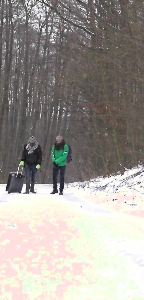 Lady Gang - Snow Bound Pussy Bound - FakeHostel - FakeHostel - teen - threesome - big dick - double penetration - bbc - big tits