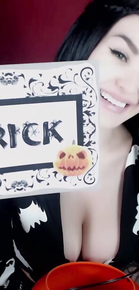 Violet Doll - Tricky Treats - ManyVids - femdom - devot - fetish - dirty talk - pov - big tits - tattoo - solo