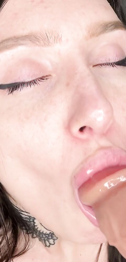 darklatex - Deep throat fuck with ahegao and cum on face - ManyVids - deepthroat - teen - pov - dirty talk - big tits - tattoo