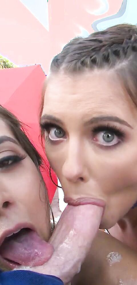 Adriana Chechik and Jynx Maze - Anal Tag Team - TrueAnal - TrueAnal - latina - small tits - brunette - pov - natural tits - big dick - threesome - anal - ass to mouth