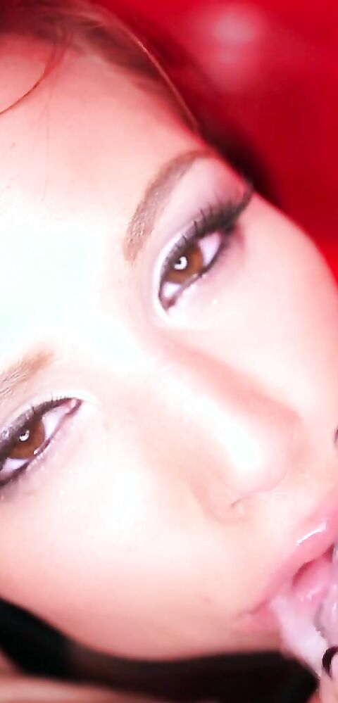 Aidra Fox - Aidra Fox Cums Back To The Swallow Salon For More - SwallowSalon - SwallowSalon - small tits - brunette - teen - blowjob - deepthroat