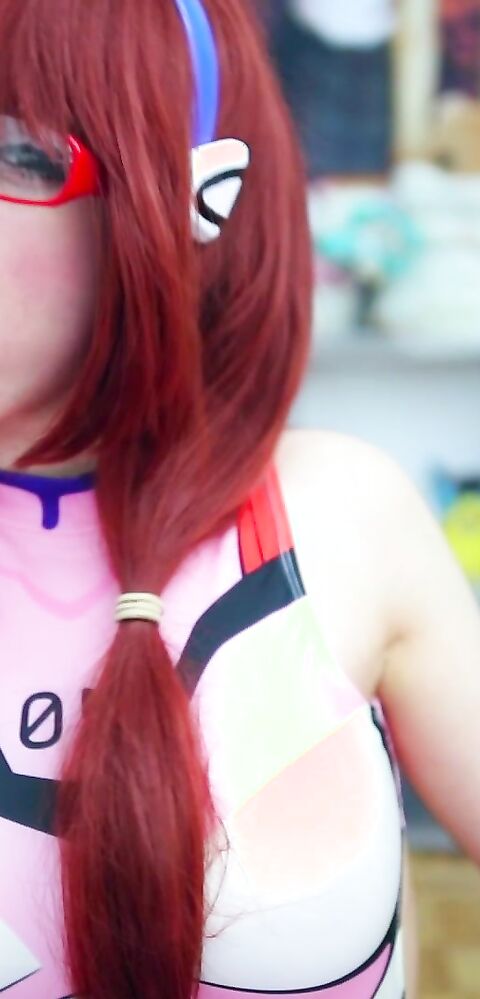 Lana Rain - Slutty Double Blowjob With Mari Makinami - ManyVids - blowjob - cosplay - big tits - teen - fake tits - pov - dirty talk