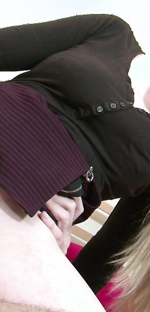 Rebecca Bentley - He Won't See Us He's Watching TV - MyMilfz - myMilfz - hairless pussy - pussy licking - blonde - blowjob - handjob - hardcore - masturbation - milf - pussy