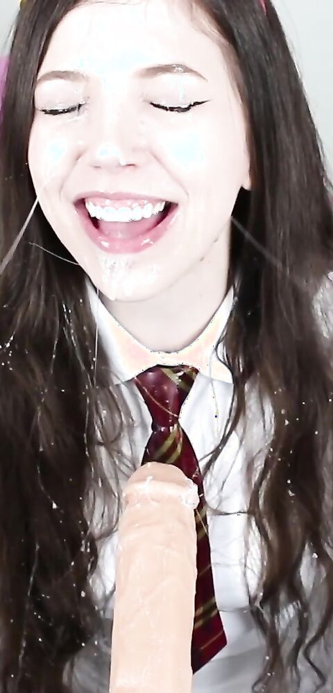 lilcanadiangirl - Hermiones Bukkake - ManyVids - bukkake - solo - brunette - teen - masturbation - dirty talk - pov - tease